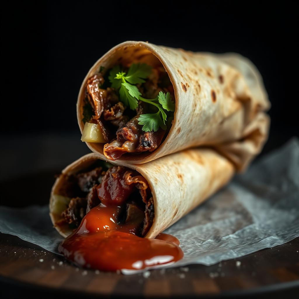 Dürüm Wrap mit Kebabfleisch